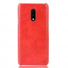 Кожаная накладка-чехол для OnePlus 7 (красный)
