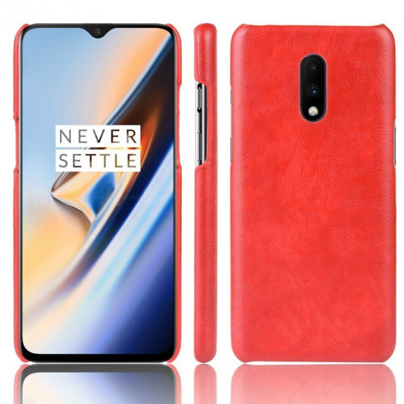 Кожаная накладка-чехол для OnePlus 7 (красный) Кожаная накладка-чехол для OnePlus 7 (красный)