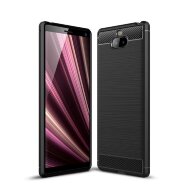 Чехол-накладка Carbon Fibre для Sony Xperia 10 (черный)