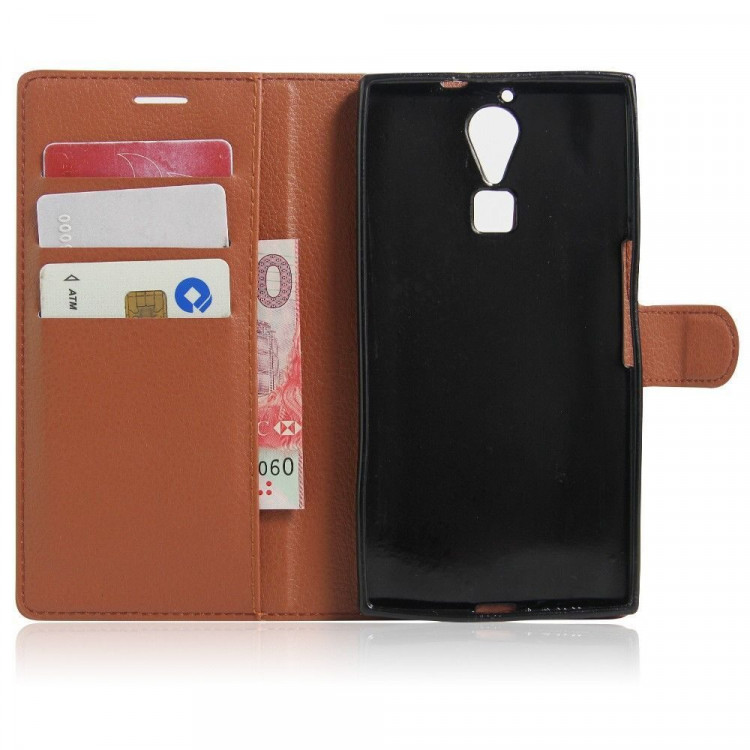 Чехол с визитницей для DOOGEE F5 / F5 Pro (коричневый)