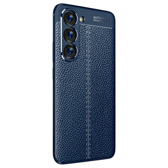 Чехол-накладка Litchi Grain для Samsung Galaxy S23 (темно-синий) Чехол-накладка Litchi Grain для Samsung Galaxy S23 (темно-синий)
