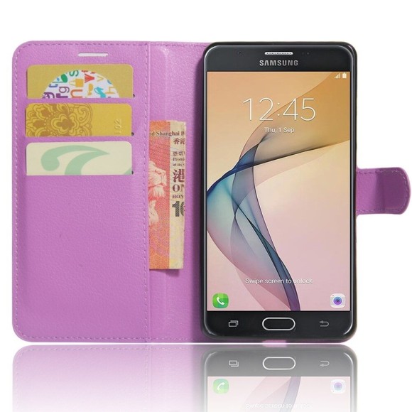 Чехол с визитницей для Samsung Galaxy J7 Prime SM-G610F/DS (фиолетовый) (On7 2016 SM-G6100) Чехол с визитницей для Samsung Galaxy J7 Prime SM-G610F/DS (фиолетовый) (On7 2016 SM-G6100)