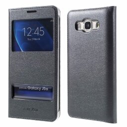 Чехол с окнами для Samsung Galaxy J5 (2016) SM-J510F/DS (серый)