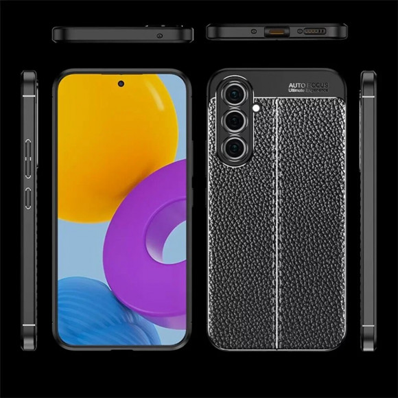 Чехол-накладка Litchi Grain для Samsung Galaxy A54 (черный) Чехол-накладка Litchi Grain для Samsung Galaxy A54 (черный)
