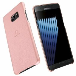Кожаная накладка LENUO для Samsung Galaxy Note 7 (розовый)