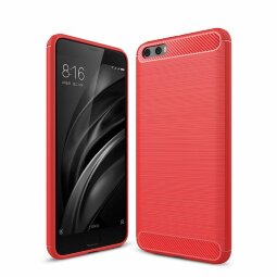 Чехол-накладка Carbon Fibre для Xiaomi Mi6 Plus (красный)