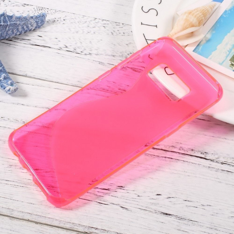 Нескользящий чехол для Samsung Galaxy S8 (малиновый)