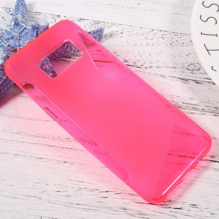 Нескользящий чехол для Samsung Galaxy S8 (малиновый)