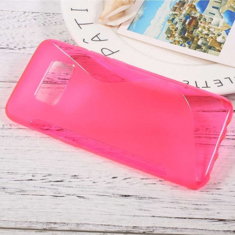 Нескользящий чехол для Samsung Galaxy S8 (малиновый)