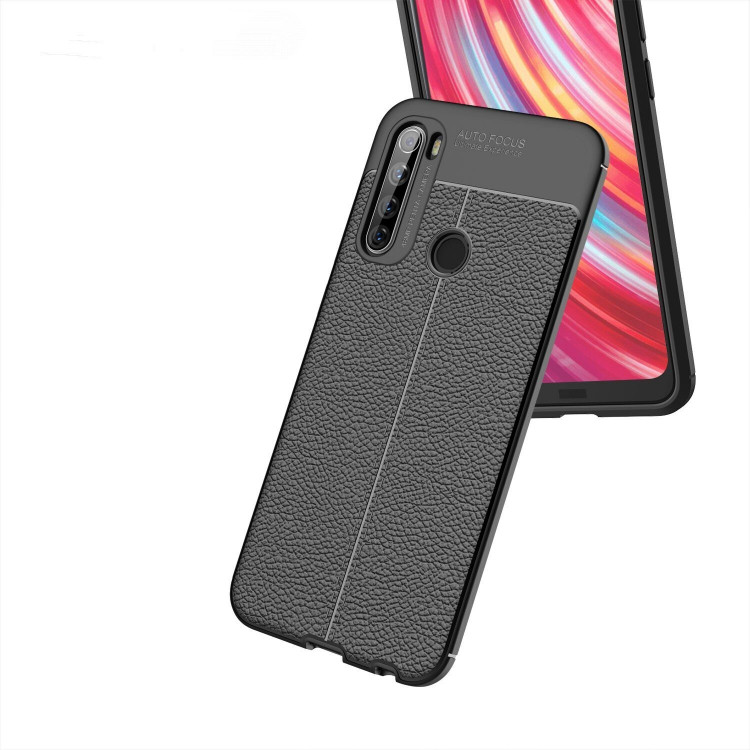 Чехол-накладка Litchi Grain для Xiaomi Redmi Note 8T (красный)