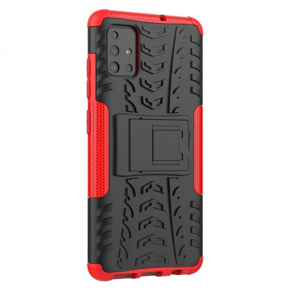 Чехол Hybrid Armor для Samsung Galaxy A51 (черный + красный) Чехол Hybrid Armor для Samsung Galaxy A51 (черный + красный)