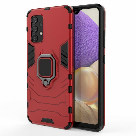 Чехол Armor Ring Holder для Samsung Galaxy A32 SM-A325F (красный) Чехол Armor Ring Holder для Samsung Galaxy A32 SM-A325F (красный)