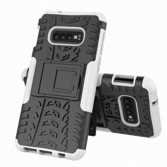 Чехол Hybrid Armor для Samsung Galaxy S10e (черный + белый)