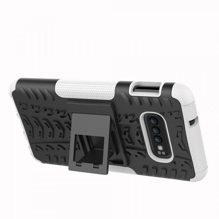 Чехол Hybrid Armor для Samsung Galaxy S10e (черный + белый)