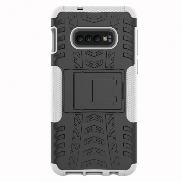 Чехол Hybrid Armor для Samsung Galaxy S10e (черный + белый)