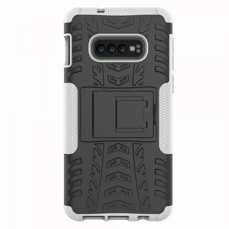 Чехол Hybrid Armor для Samsung Galaxy S10e (черный + белый)