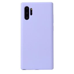 Силиконовый чехол Mobile Shell для Samsung Galaxy Note 10+ (Plus) (фиолетовый)