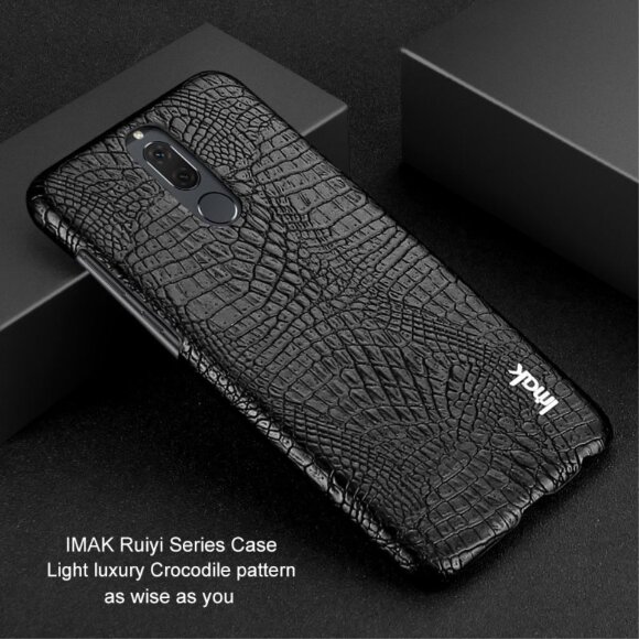Чехол-накладка iMak Ruiyi Crocodile для Mate 10 Lite / Nova 2i (черный) Чехол-накладка iMak Ruiyi Crocodile для Mate 10 Lite / Nova 2i (черный)