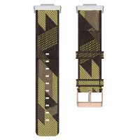 Нейлоновый ремешок с разноцветным плетением для Huawei Watch Fit 2 (желто-коричневый)