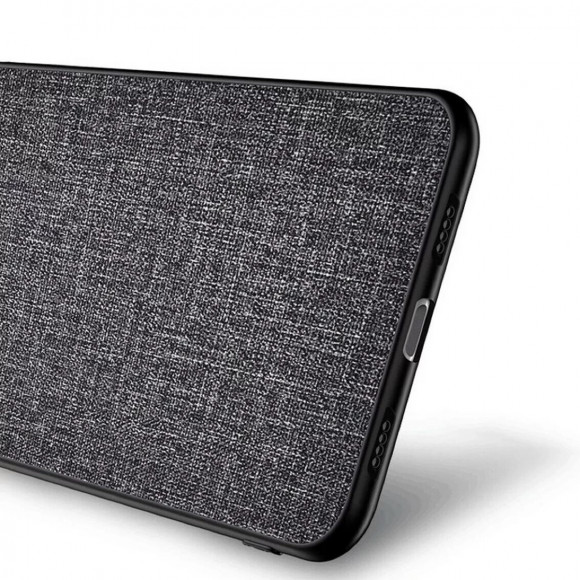Чехол с тканевой текстурой PC+TPU для Google Pixel 8a (серый) Чехол с тканевой текстурой PC+TPU для Google Pixel 8a (серый)