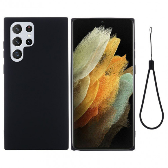 Силиконовый чехол Mobile Shell для Samsung Galaxy S22 Ultra (черный) Силиконовый чехол Mobile Shell для Samsung Galaxy S22 Ultra (черный)