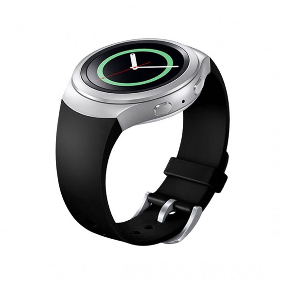 Силиконовый ремешок для Samsung Gear S2 (черный) Силиконовый ремешок для Samsung Gear S2 (черный)