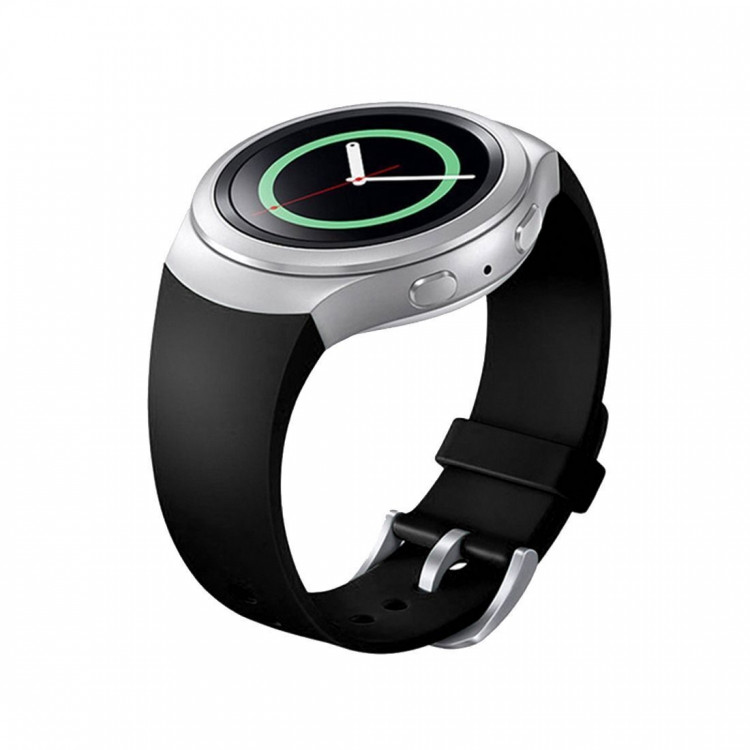 Силиконовый ремешок для Samsung Gear S2 (черный)