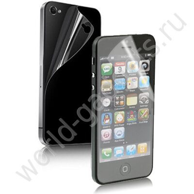 Антибликовая пленка для iPhone 5 (2 в 1 - экран + задняя крышка)
