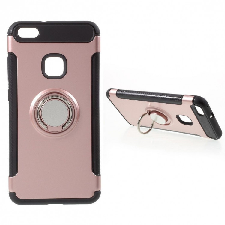 Чехол Hybrid Kickstand для Huawei P10 Lite (розовое золото)