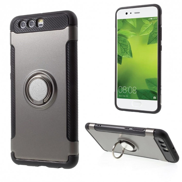 Чехол Hybrid Kickstand для Huawei P10 Plus (серый)