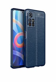 Чехол-накладка Litchi Grain для Xiaomi Poco M4 Pro 5G (темно-синий) Чехол-накладка Litchi Grain для Xiaomi Poco M4 Pro 5G (темно-синий)