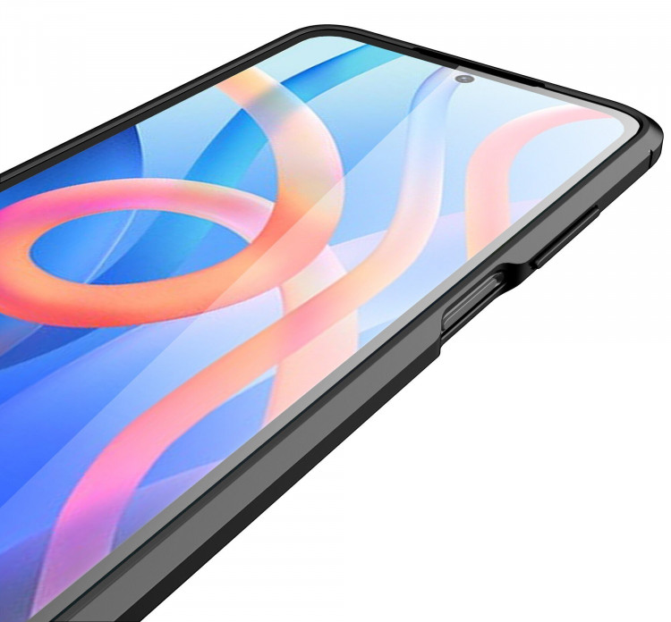 Чехол-накладка Litchi Grain для Xiaomi Poco M4 Pro 5G (темно-синий)