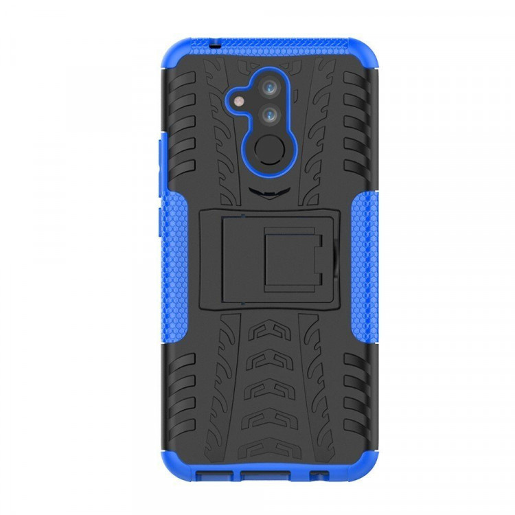 Чехол Hybrid Armor для Huawei Mate 20 Lite (черный + голубой)