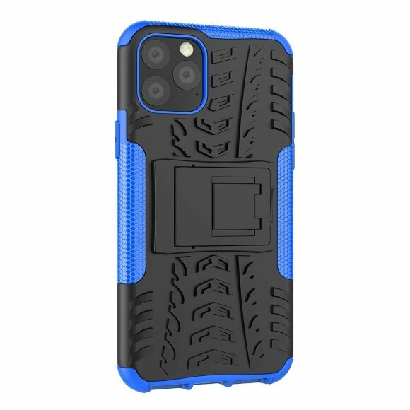 Чехол Hybrid Armor для iPhone 11 Pro (черный + голубой) Чехол Hybrid Armor для iPhone 11 Pro (черный + голубой)