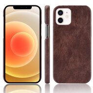 Кожаная накладка-чехол для iPhone 12 mini (коричневый) Кожаная накладка-чехол для iPhone 12 mini (коричневый)
