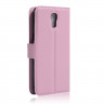 Чехол с визитницей для LG X Screen (розовый)