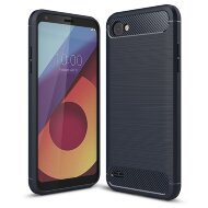 Чехол-накладка Carbon Fibre для LG Q6 / LG Q6a / LG Q6+ (темно-синий) Чехол-накладка Carbon Fibre для LG Q6 / LG Q6a / LG Q6+ (темно-синий)