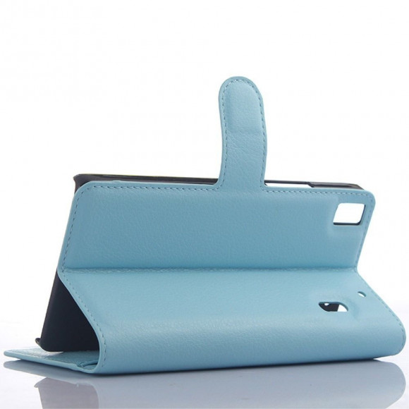 Чехол с визитницей для Lenovo A7000 / K3 Note (голубой)