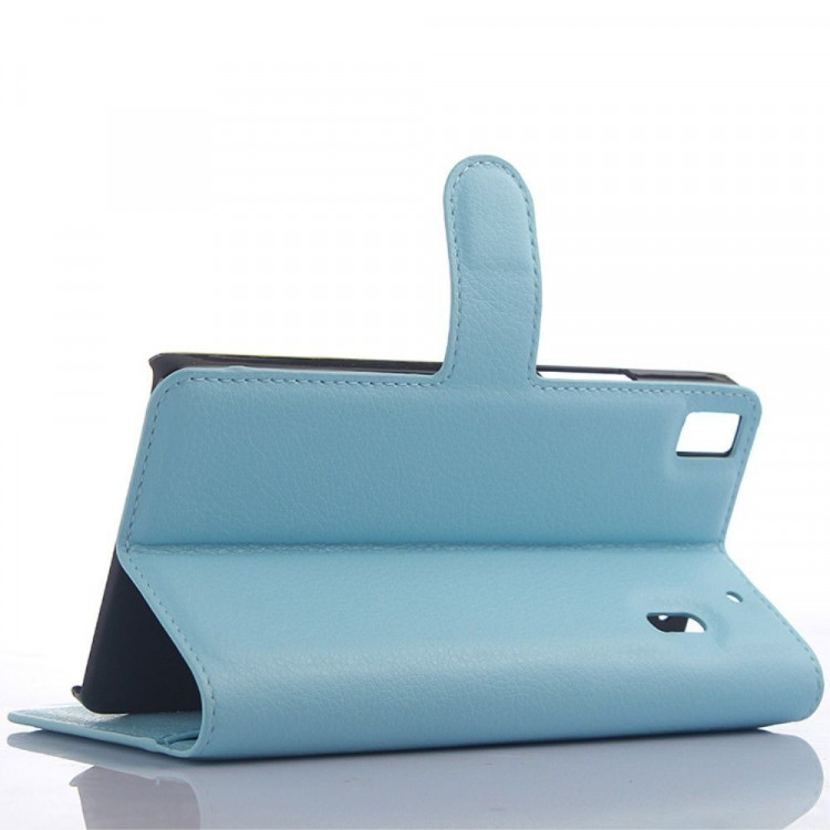 Чехол с визитницей для Lenovo A7000 / K3 Note (голубой)