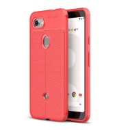 Чехол-накладка Litchi Grain для Google Pixel 3a (красный)