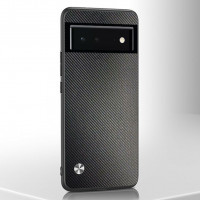 Чехол из искусственной кожи для Google Pixel 6a (карбон)