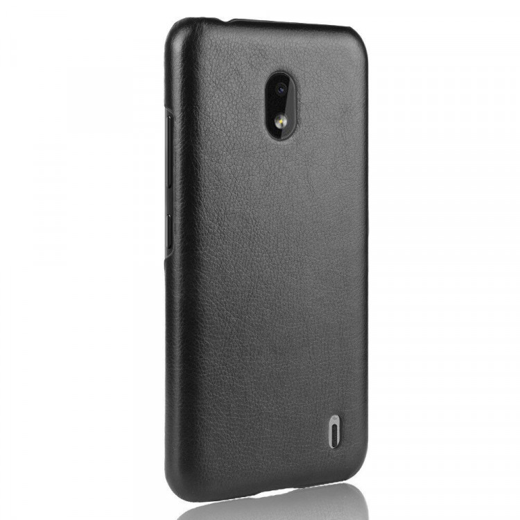 Кожаная накладка-чехол для Nokia 2.2 (черный)
