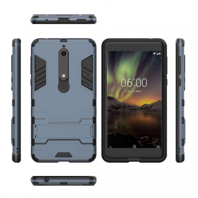 Чехол Duty Armor для Nokia 6 (2018) / Nokia 6.1 (темно-синий)