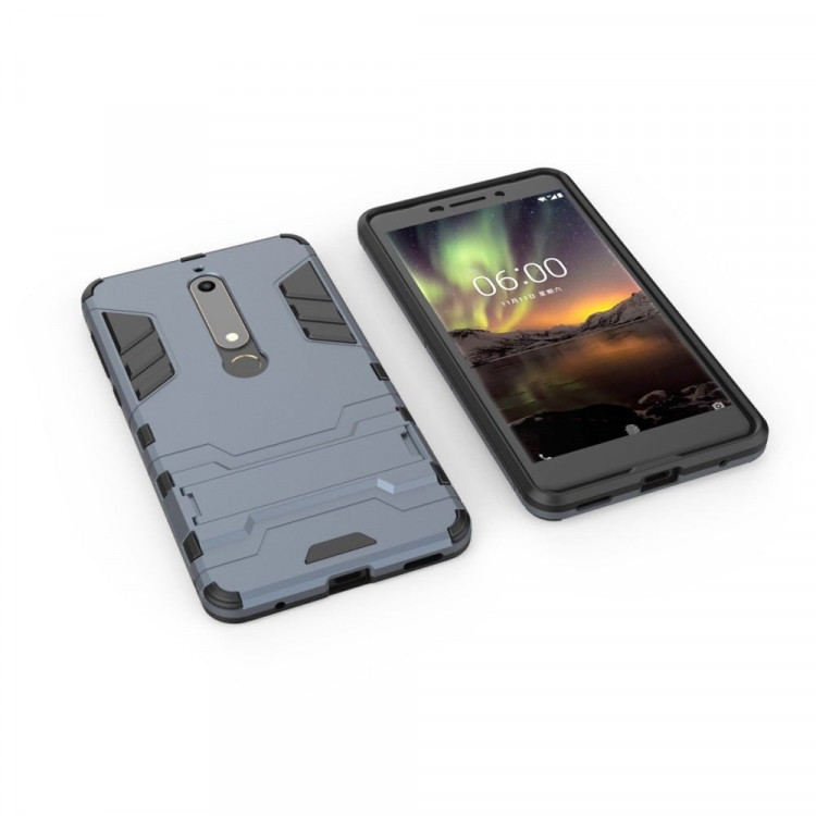 Чехол Duty Armor для Nokia 6 (2018) / Nokia 6.1 (темно-синий)