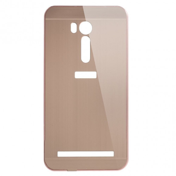 Алюминиевый бампер-чехол для ASUS ZenFone Go ZB551KL (розовое золото)