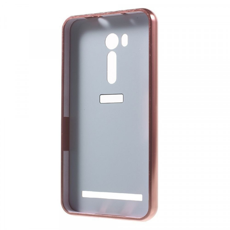 Алюминиевый бампер-чехол для ASUS ZenFone Go ZB551KL (розовое золото)