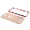 Алюминиевый бампер-чехол для ASUS ZenFone Go ZB551KL (розовое золото)