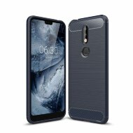Чехол-накладка Carbon Fibre для Nokia 7.1 (темно-синий) Чехол-накладка Carbon Fibre для Nokia 7.1 (темно-синий)