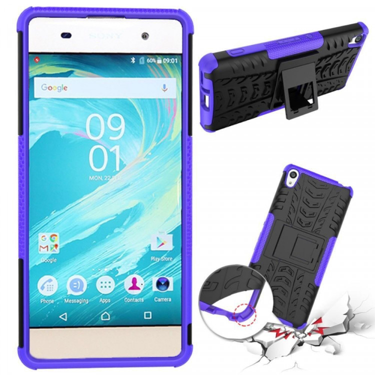 Чехол Hybrid Armor для Sony Xperia XA (черный + фиолетовый)