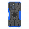 Чехол Armor Shockproof Ring Holder для Infinix NOTE 12 G96 (черный + голубой)